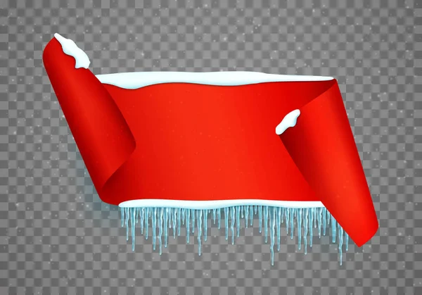 Emty kerst banner — Stockvector