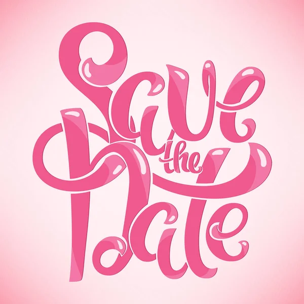 Save the date postcard — Stock Vector