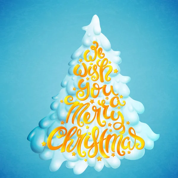 Nous vous souhaitons un joyeux Noël — Image vectorielle