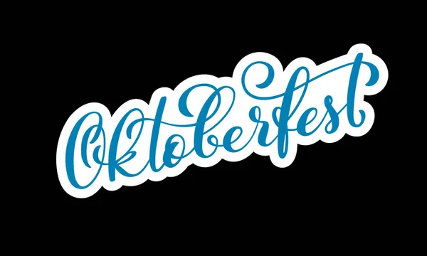 Poster del Oktoberfest feliz — Vector de stock