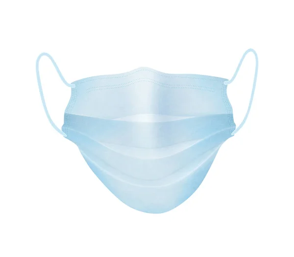 Medizinische Maske isoliert über weißem Hintergrund. Schützen Sie sich vor einer Infektion Coronavirus. Vektor — Stockvektor