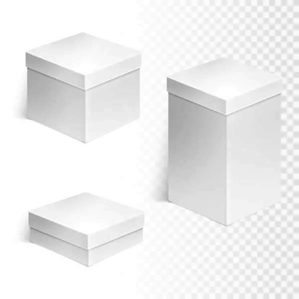 Conjunto de tres cajas — Vector de stock