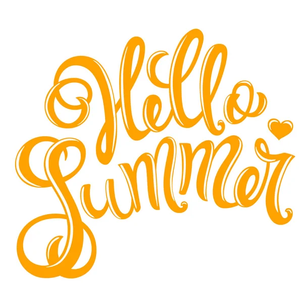 Hello summer poster — Stock Vector