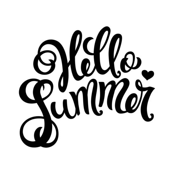 Hello summer poster — Stock Vector