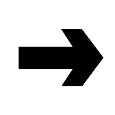 Vektör ok simgesi. Web sitesi tasarımı, logosu, uygulaması ve beyaz arkaplanda izole Ui için modaya uygun düz biçim simgesine sahip Arrow Black vektörü