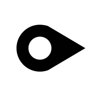 Vektör ok simgesi. Web sitesi tasarımı, logosu, uygulaması ve beyaz arkaplanda izole Ui için modaya uygun düz biçim simgesine sahip Arrow Black vektörü