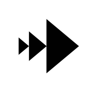 Vektör ok simgesi. Web sitesi tasarımı, logosu, uygulaması ve beyaz arkaplanda izole Ui için modaya uygun düz biçim simgesine sahip Arrow Black vektörü