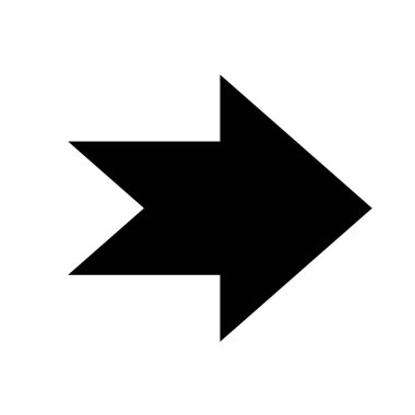 Vektör ok simgesi. Web sitesi tasarımı, logosu, uygulaması ve beyaz arkaplanda izole Ui için modaya uygun düz biçim simgesine sahip Arrow Black vektörü