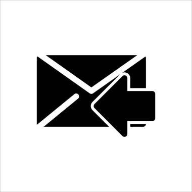 Web, logo, uygulama ve Ui tasarımı için modaya uygun düz çizgi simgesine sahip posta simgesi. Beyaz arka planda izole edilmiş. Vektör illüstrasyonu 10