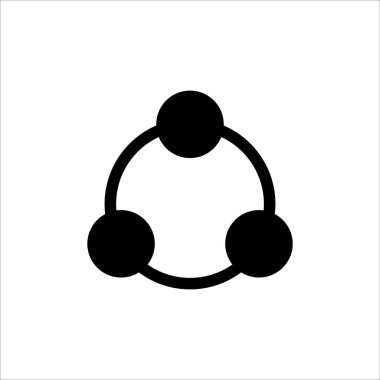 Web sitesi tasarımı, logosu, uygulaması, beyaz arkaplanda Ui izole edilmiş modaya uygun düz biçim simgesi ile simgeyi paylaş. Vektör illüstrasyonu 10