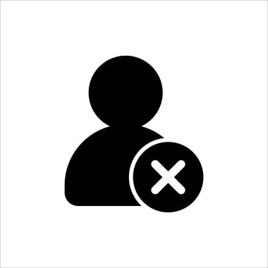 kullanıcı simgesi. Web sitesi tasarımı, logosu, uygulaması, beyaz arka planda Ui izole edilmiş modaya uygun düz stil ikonu olan iş insanlarının sembolü. Vektör illüstrasyonu 10