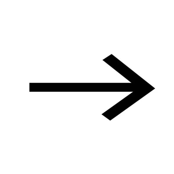 Vektorpfeil Symbol Pfeil Schwarzer Vektor Mit Trendigen Flachen Stil Symbol — Stockvektor