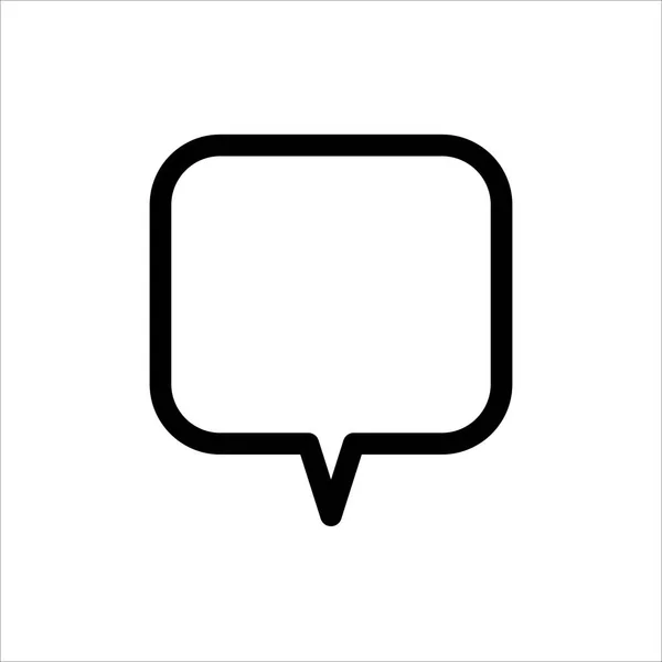 チャット音声バブルアイコン 白の背景に隔離されたウェブサイトのデザイン アプリ Uiのためのトレンディーなフラットラインスタイルのアイコンとコメントやメッセージのシンボル ベクターイラストEps — ストックベクタ