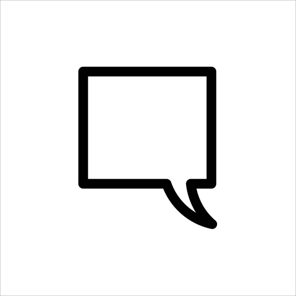 Chat Speech Bubble Icono Símbolo Comentario Mensaje Con Icono Estilo — Vector de stock