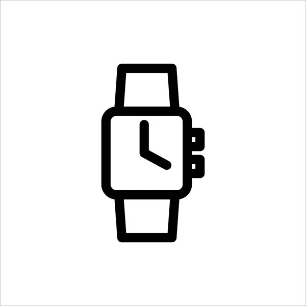 Icono Del Reloj Símbolo Del Tiempo Con Icono Estilo Línea — Vector de stock