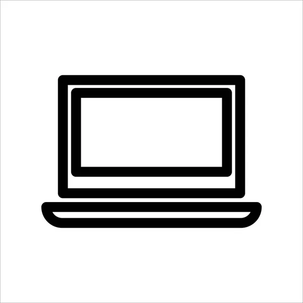 Laptop Icon Symbol Gadget Device Trendy Flat Line Style Icon — Stock Vector