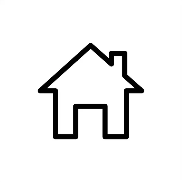 Vector Home Icon Symbol House Building Trendy Flat Style Icon — Stock Vector