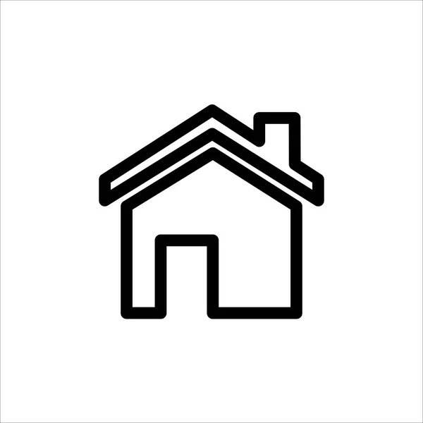 Vector Home Icon Symbol House Building Trendy Flat Style Icon — 스톡 벡터