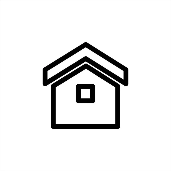 Vektorová Ikona Symbol Domu Nebo Budovy Módní Plochý Styl Ikony — Stockový vektor