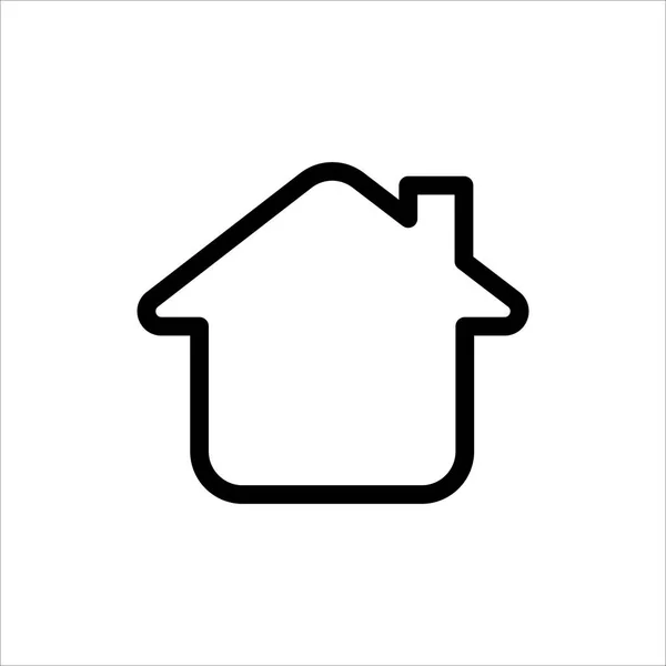 Vector Home Icon Symbol House Building Trendy Flat Style Icon — 스톡 벡터