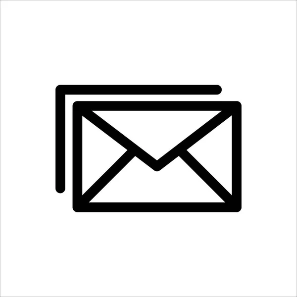 Mail Symbol Symbol Der Kommunikation Oder Nachricht Umschlag Mit Trendigen — Stockvektor