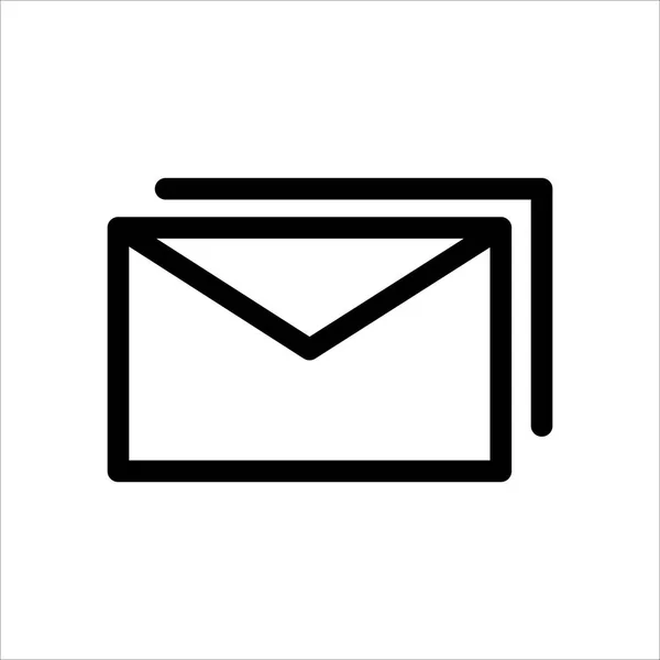 Mail Symbol Symbol Der Kommunikation Oder Nachricht Umschlag Mit Trendigen — Stockvektor