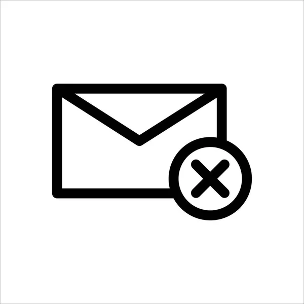 Mail Symbol Symbol Der Kommunikation Oder Nachricht Umschlag Mit Trendigen — Stockvektor