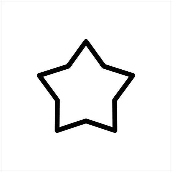 Icono Estrella Vectorial Calificación Negro Símbolo Favorito Con Icono Estilo — Vector de stock