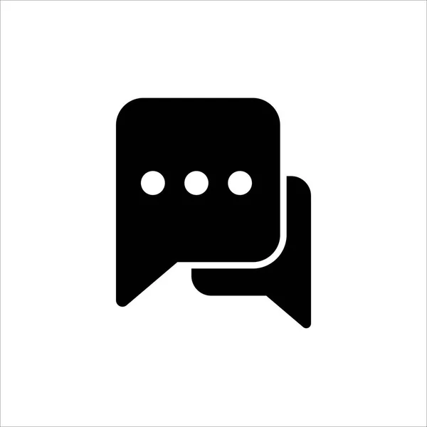 Icono Burbuja Del Habla Símbolo Chat Comentario Mensaje Con Icono — Vector de stock