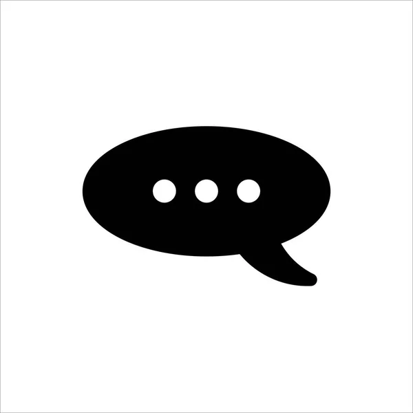 Konuşma Baloncuğu Ikonu Web Sitesi Tasarımı Logosu Uygulaması Beyaz Arkaplanda — Stok Vektör