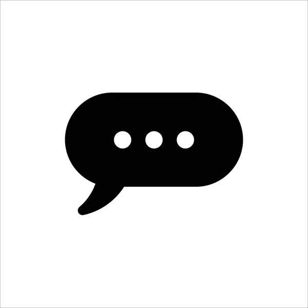 Icono Burbuja Del Habla Símbolo Chat Comentario Mensaje Con Icono — Vector de stock