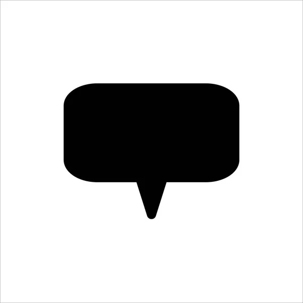 Konuşma Baloncuğu Ikonu Web Sitesi Tasarımı Logosu Uygulaması Beyaz Arkaplanda — Stok Vektör