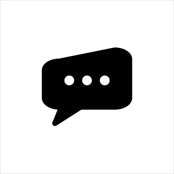 Speech Bubble Icon Symbol Chatting Comment Message Trendy Flat Line — Stock Vector