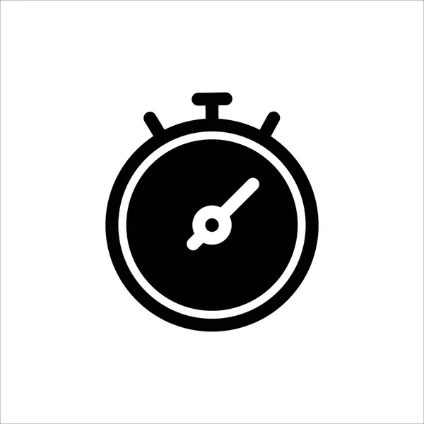 Clock Time Icon Символ Времени Модной Иконкой Стиля Плоской Линии — стоковый вектор