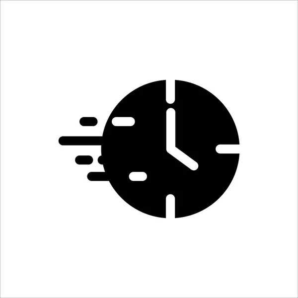 Clock Time Icon Symbol Time Trendy Flat Line Style Icon — 스톡 벡터