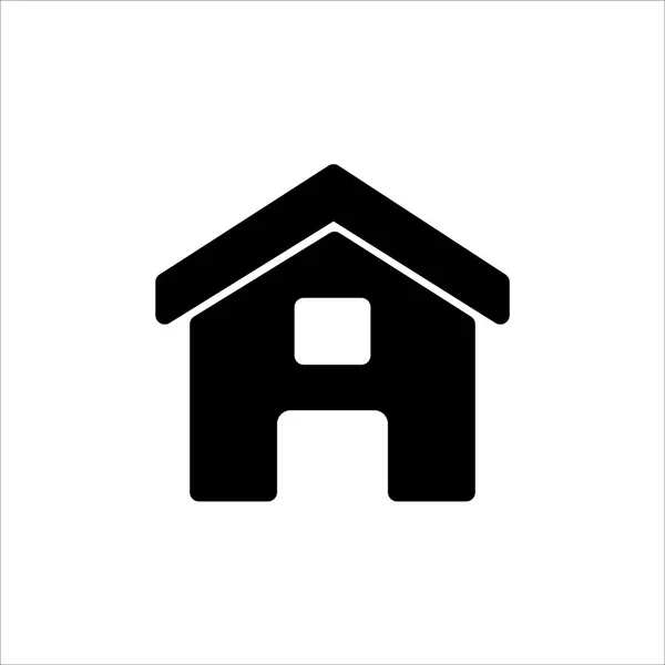 Ícone Casa Vetorial Símbolo Casa Edifício Com Ícone Estilo Plano —  Vetores de Stock