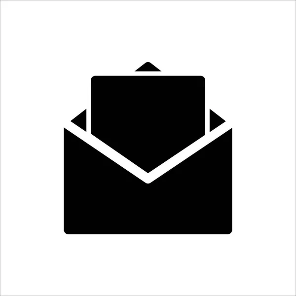 Mail Icon Mit Trendigem Flachen Stil Icon Für Web Logo — Stockvektor