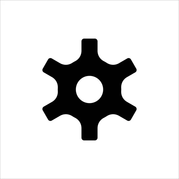 Ikona Przekładni Symbol Ustawienia Lub Konfiguracji Modną Ikoną Stylu Płaskiej — Wektor stockowy