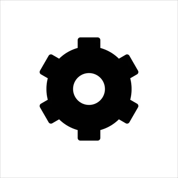 Getriebe Symbol Symbol Für Einstellung Oder Konfiguration Mit Trendigem Flachen — Stockvektor
