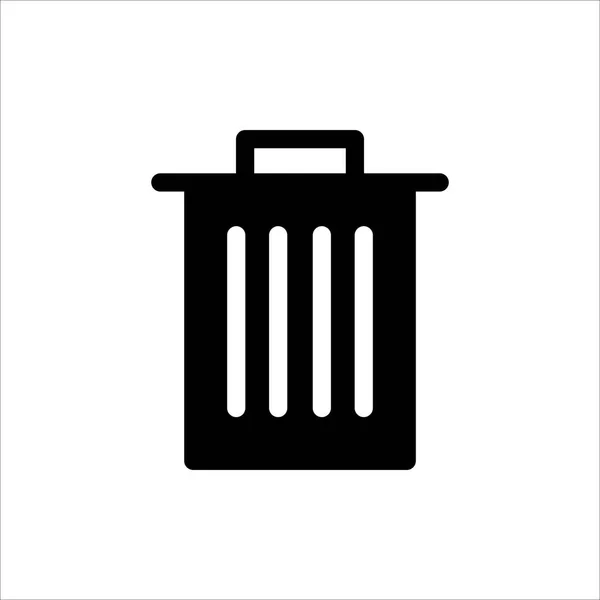 Trash Can Icon Symbol Delete Remove Trendy Flat Style Icon — Stock Vector