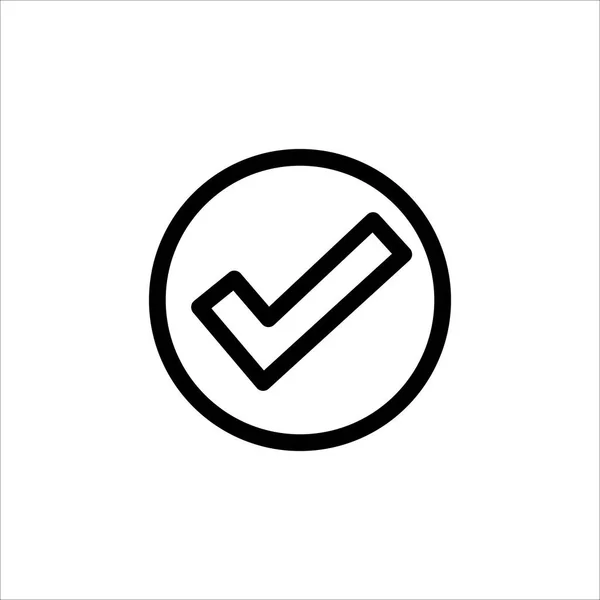 Vector Check Mark Icon Symbol Check List Approval Confirm Trendy 로열티 프리 스톡 일러스트레이션