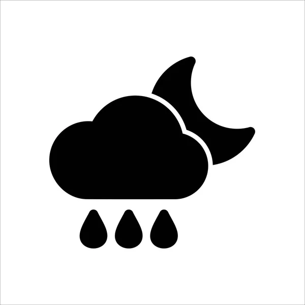 Een Regenicoon Symbol Weather Icoon Met Trendy Flat Style Icoon — Stockvector