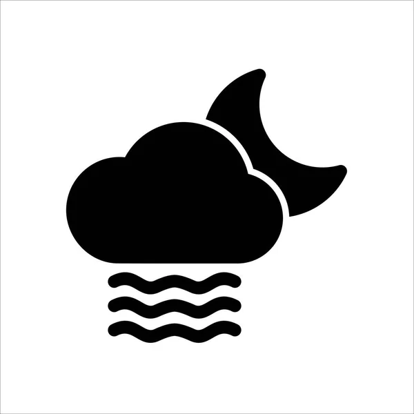 Mistpictogram Symbol Weather Icoon Met Trendy Flat Style Icoon Voor — Stockvector