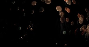 Soyut bokeh ışıkları renk değiştiriyor, arka plan için makro b-roll görüntüsü. Seçici odaklanma, yüzeysel alan derinliği. Bmpcc 4k görüntüleri, tatil konsepti