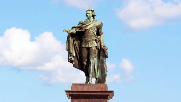 Standbeeld Van Koning Gustaaf Iii Stockholm Zweden — Stockfoto