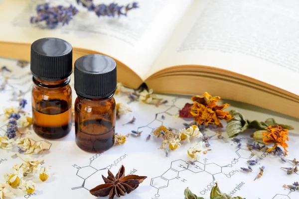 Essential oils and science Stock Photo