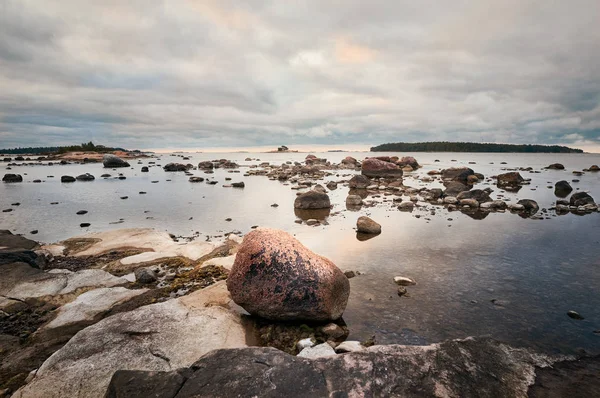 Côté mer Nuageux, Lever du Soleil — Photo