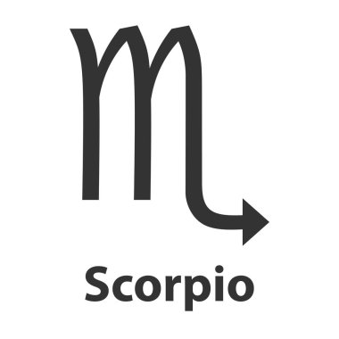 Scorpius, Akrep burç. Vektör çizim, simgesi