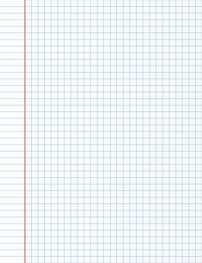 School defter kağıt sayfası. Alıştırma kitabı sayfası arka plan. Kare içinde not defteri zemin
