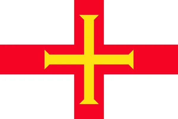 Flagge von Guernsey — Stockvektor